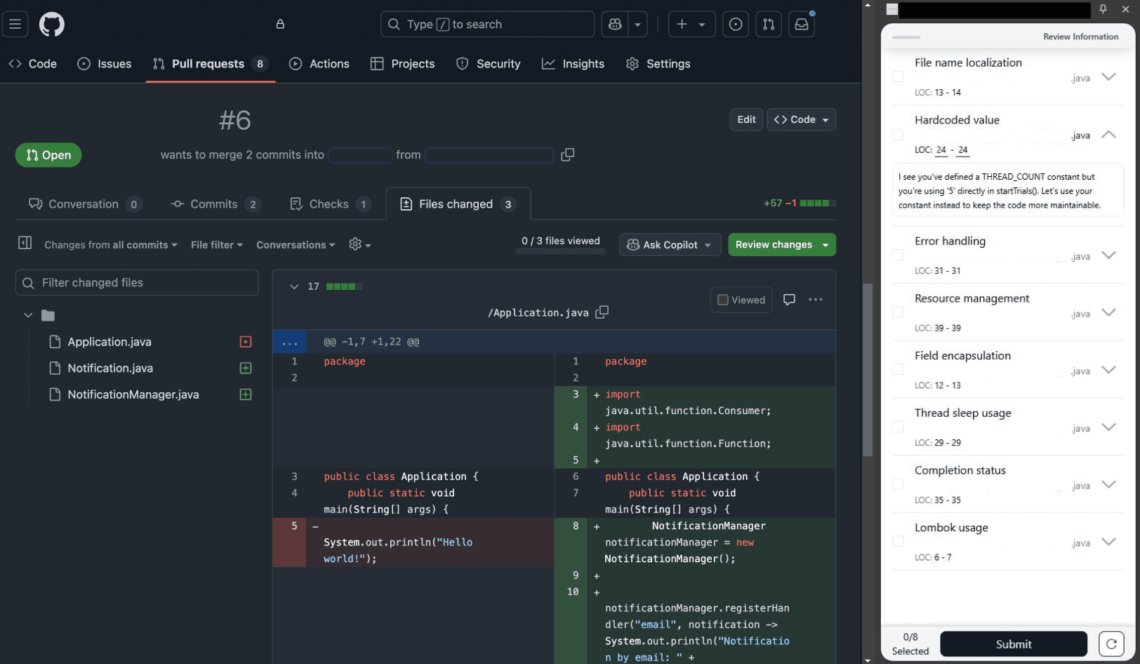 AI-Powered Chrome Extension for GitHub Code Reviews icon